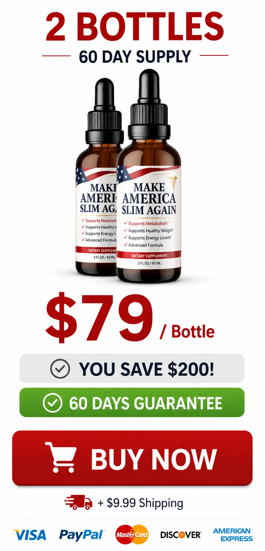 Order Make America Slim Again- 2 Bottle